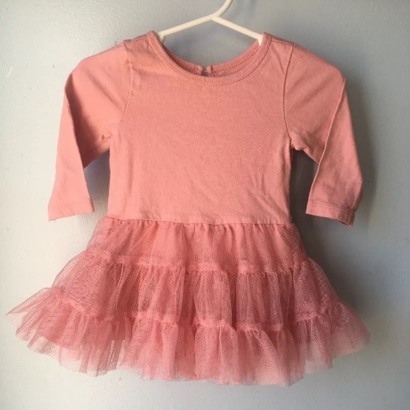 Pink tutu onesie dress 3-6 months w/ shoes - Picture 2 of 8